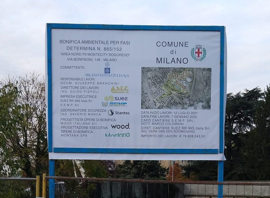 Bonifica ambientale Area Nord Milano Santa Giulia