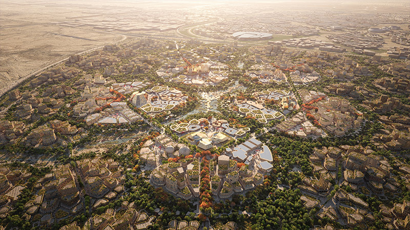 Render Expo 2030 concept master plan Montana