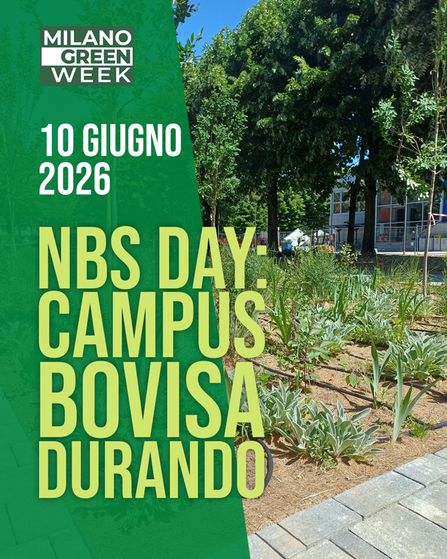 Locandina NBS Day Campus Bovisa Durando eventi Montana Milano Green Week